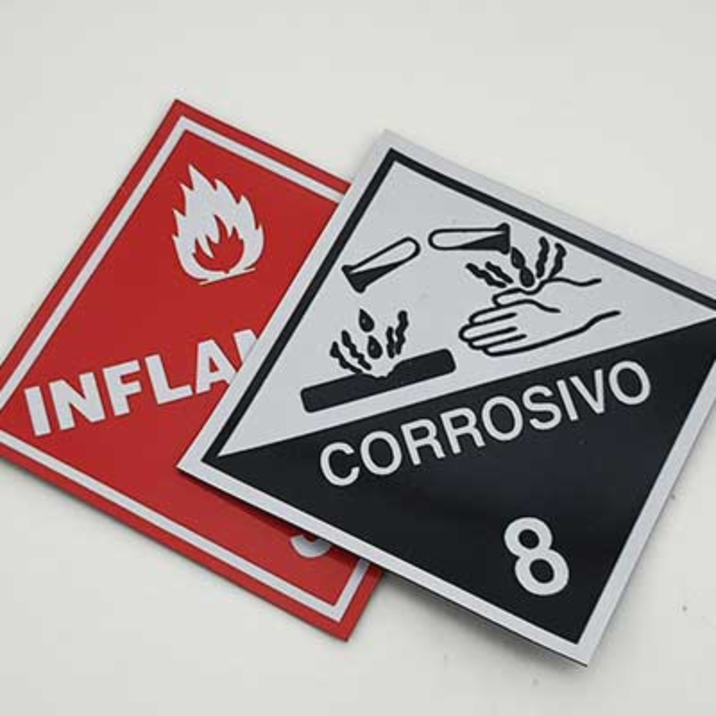 Señalética en vinilo riego quimico extremadura - Juanimprime